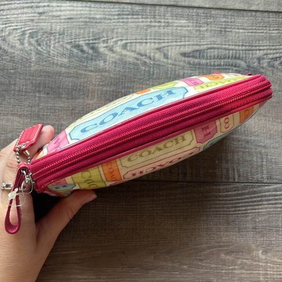 Coach Multicolor Leather Vanity Cosmetic Case Bag - Picture 5 of 9